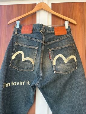 EVISU X McDonalds Collab jeans